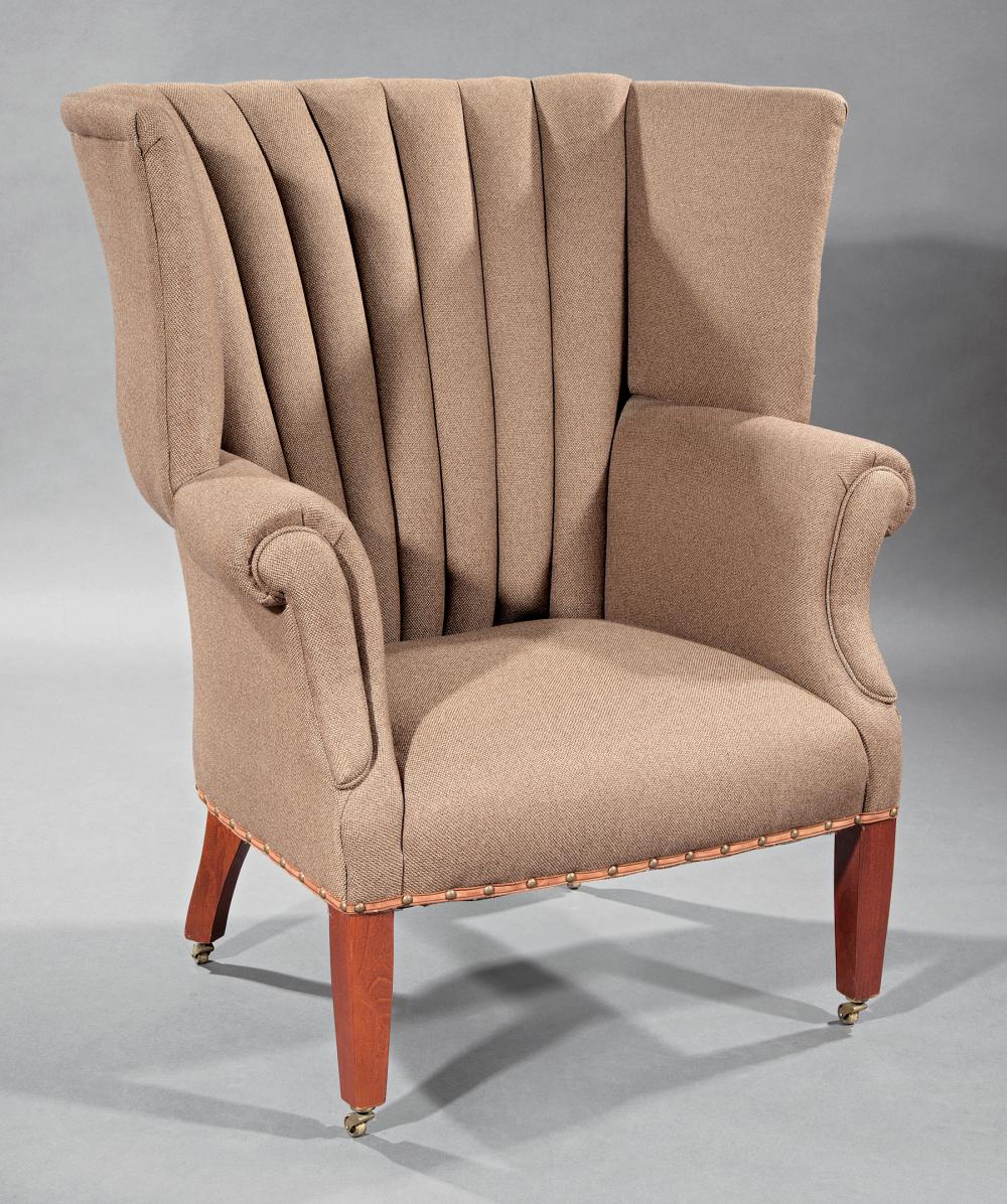 GEORGIAN STYLE MAHOGANY WING CHAIRGeorgian Style 31b445