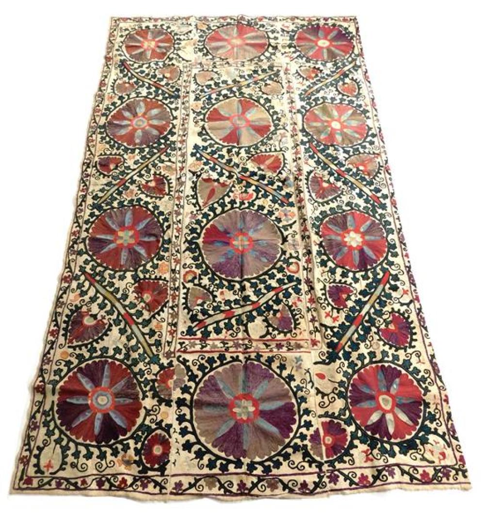 TEXTILE: ANTIQUE CENTRAL ASIA EMBROIDERY,