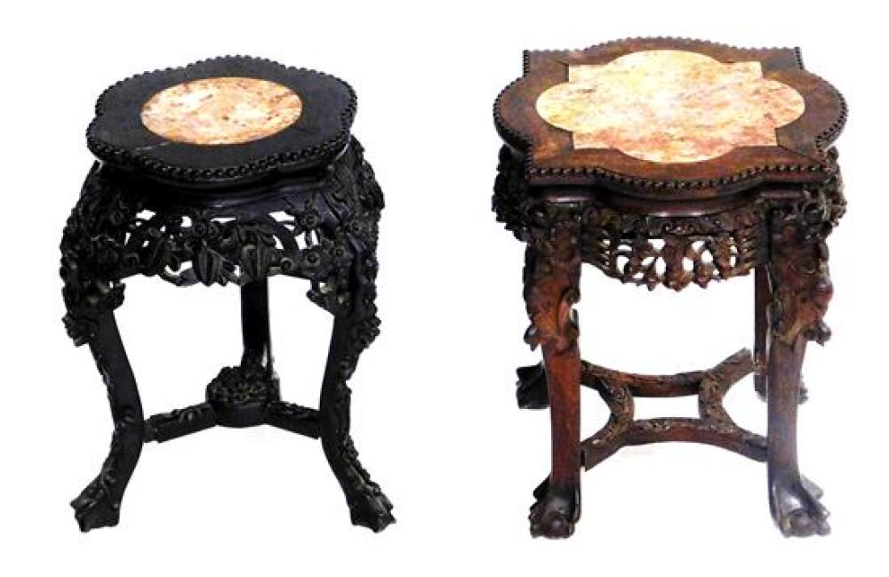 ASIAN: TWO 19TH C. CHINESE STANDS