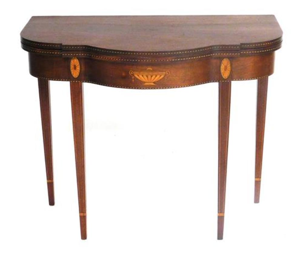 HEPPLEWHITE STYLE GAME TABLE 20TH 31b478