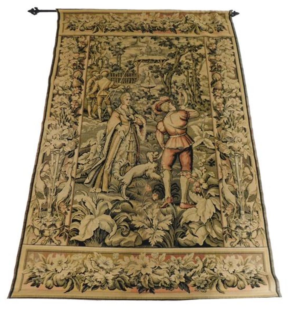 20TH C. TAPESTRY DEPICTING FIGURES