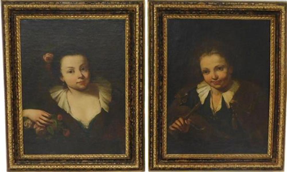 PAIR OF PORTRAITS IN THE MANNER