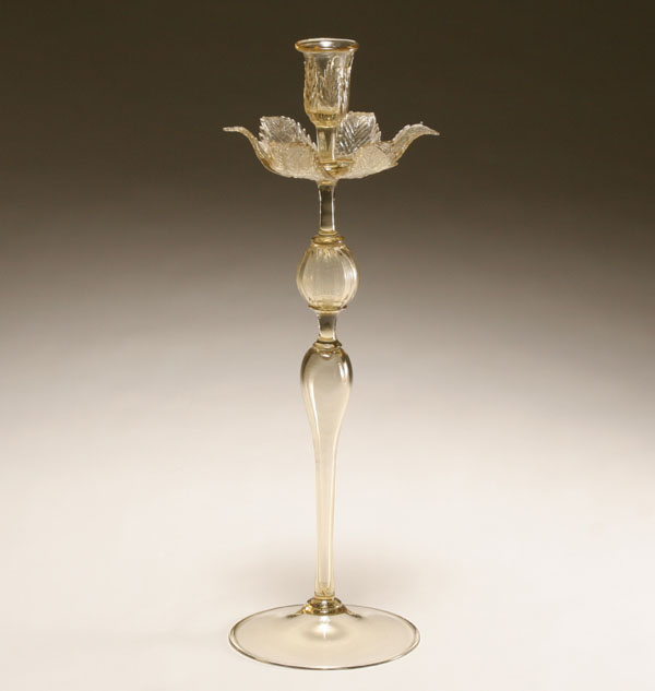 Venetian art glass candlestick  4f87c