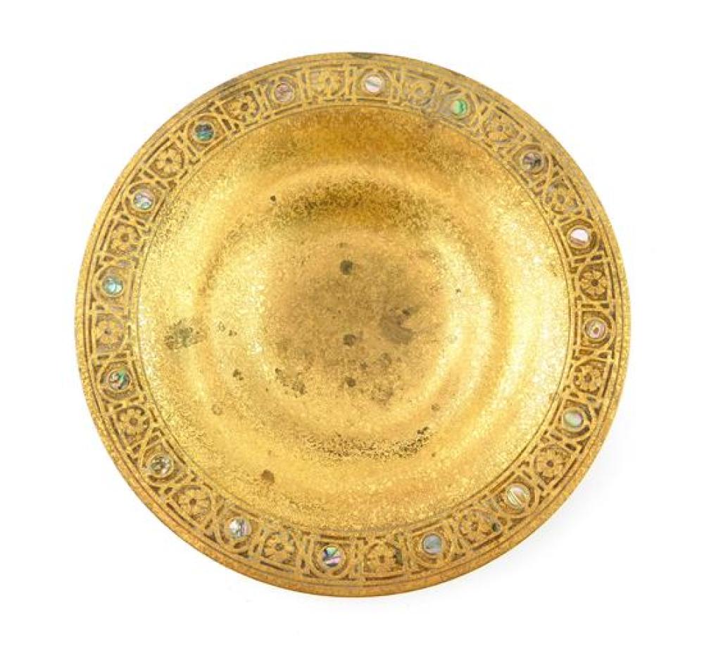 TIFFANY STUDIOS GILT BRONZE PLATE  31b4d9