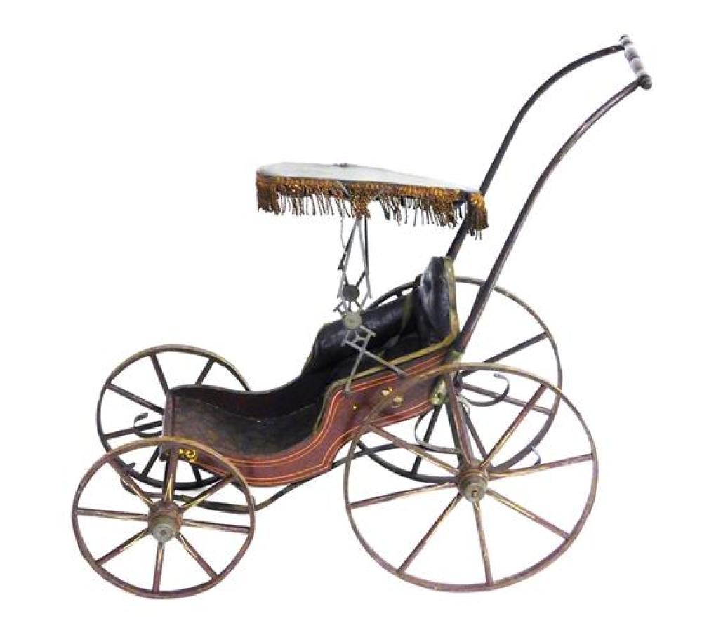 VICTORIAN DOLL STROLLER/ BABY CARRIAGE,