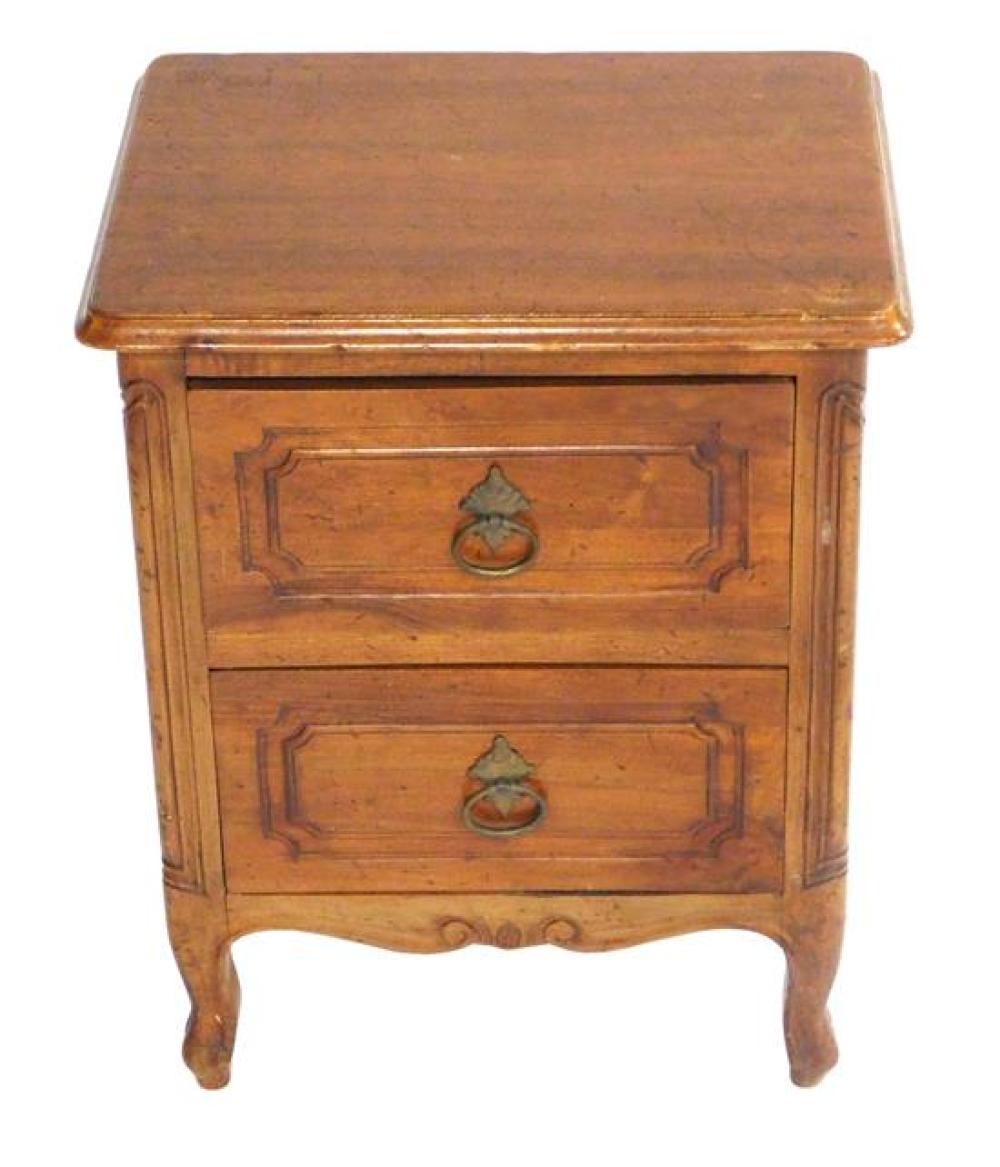 DIMINUTIVE TWO DRAWER CHEST FRENCH 31b4ed