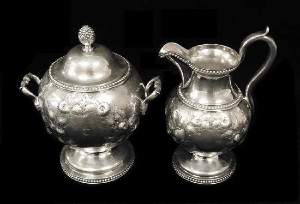 SILVER LARGE CREAM PITCHER AND 31b501