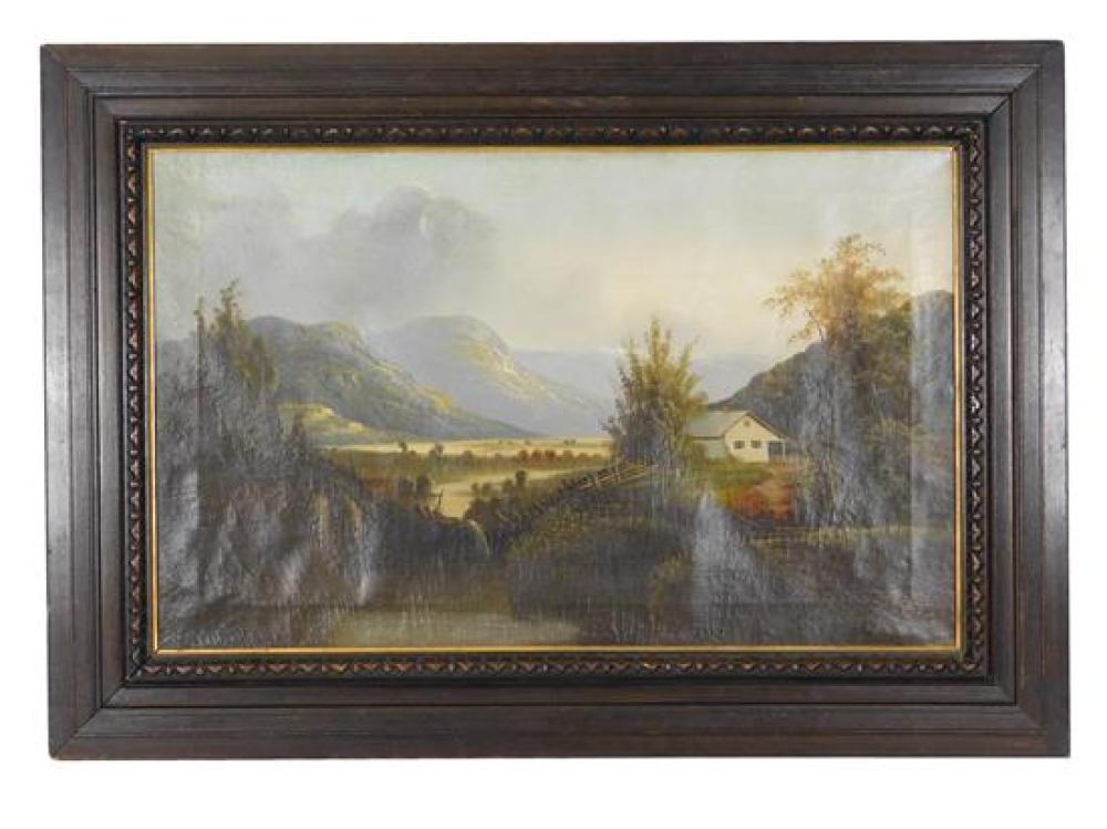 H. A. DAVIS (19TH C.), OIL ON CANVAS,