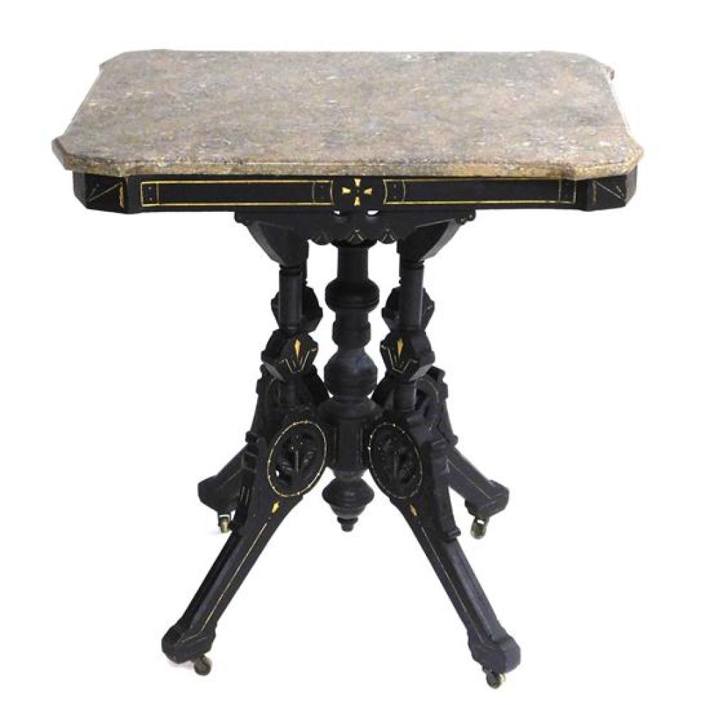 EASTLAKE CENTER TABLE, GREY MARBLE TOP