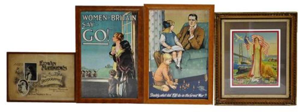 POSTERS FOUR FRAMED EARLY 19TH 31b53b