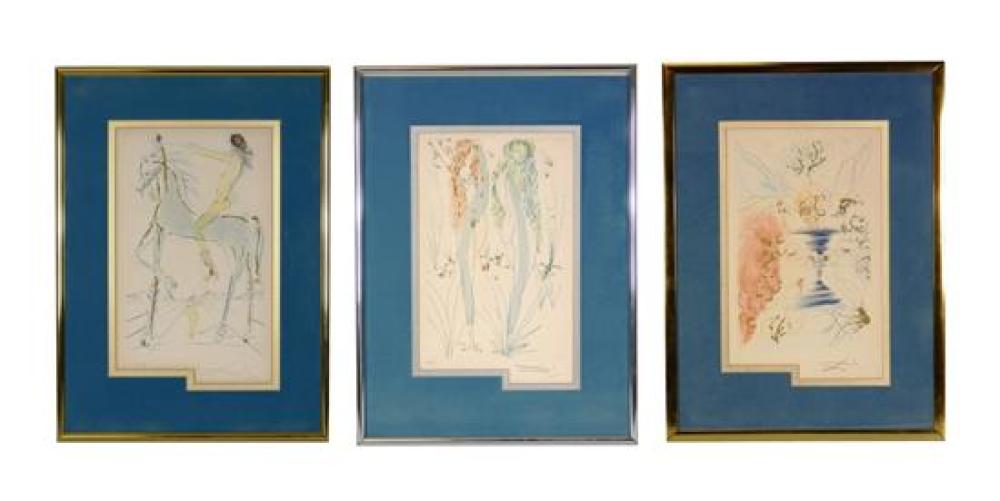 THREE PRINTS AFTER SALVADOR DALI 31b551