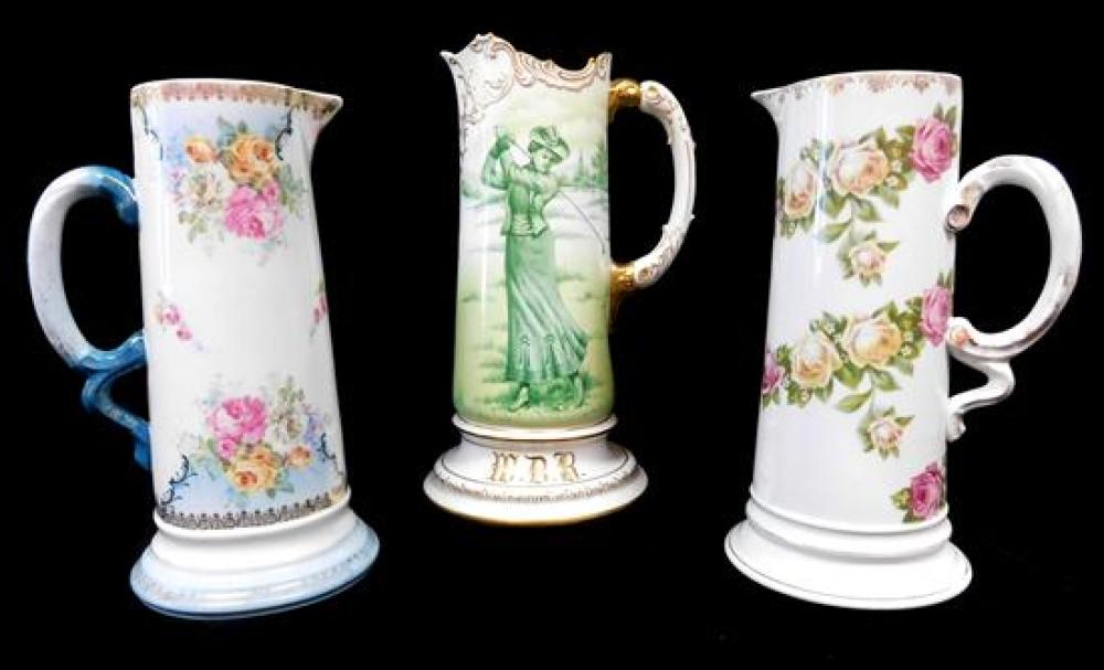 SET OF THREE EARLY 20TH C. PAINTED