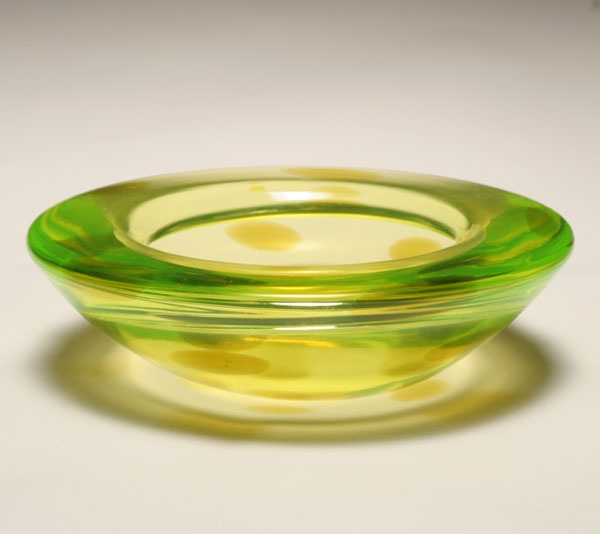 Cenedese Murano yellow green art