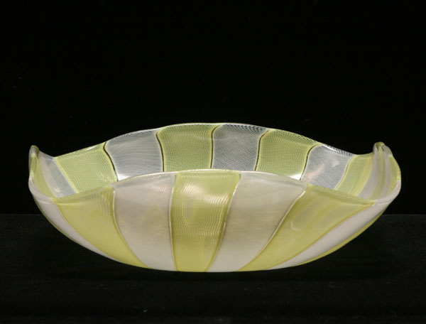 Venini zanfirico art glass bowl  4f893