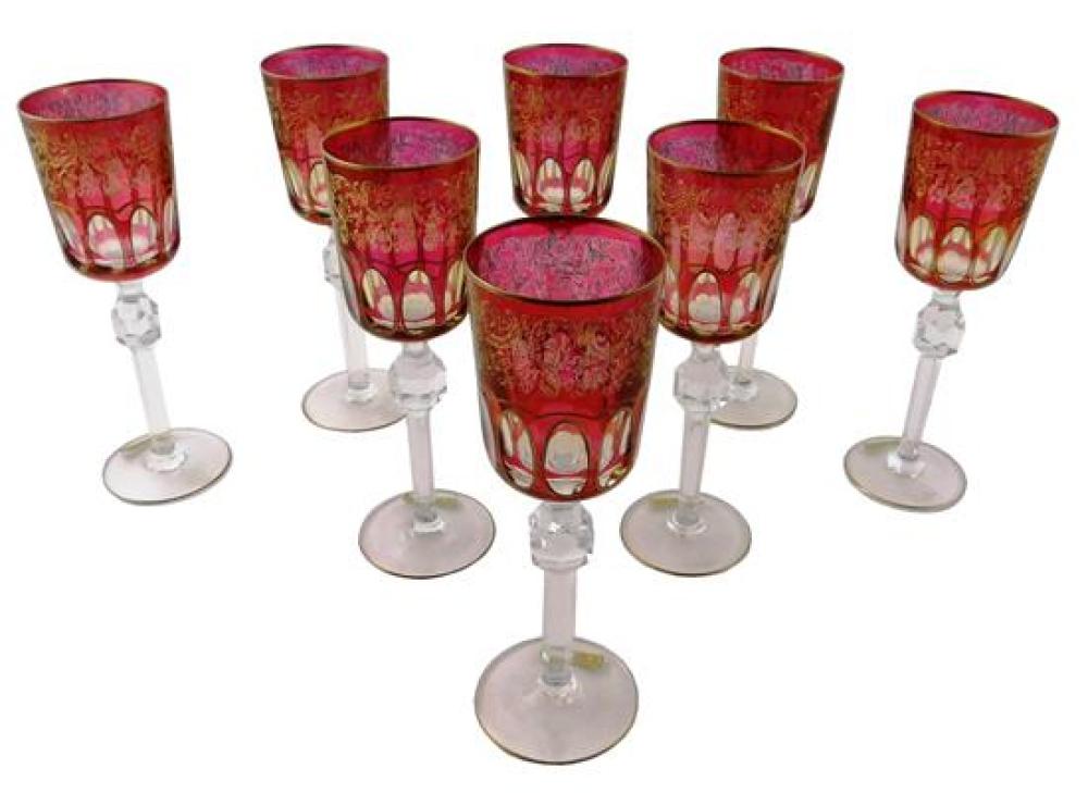 GLASS EIGHT ITALIAN CRANBERRY 31b5d9