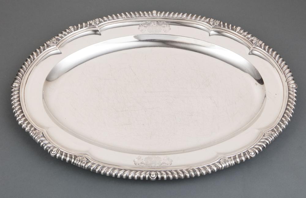 RUNDELL STERLING SILVER PLATTERGeorge 31b69b