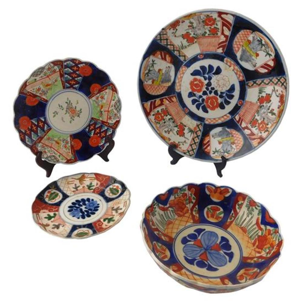 ASIAN FOUR PIECES OF IMARI JAPANESE  31b6cf