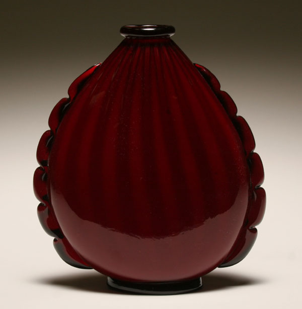 Martinuzzi red incamiciato Murano