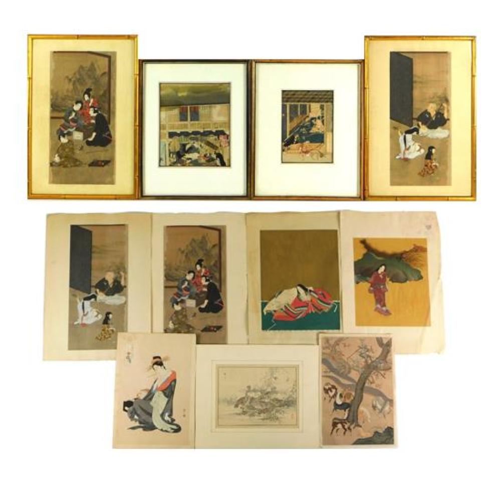 ASIAN: JAPANESE PRINTS, FOUR FRAMED