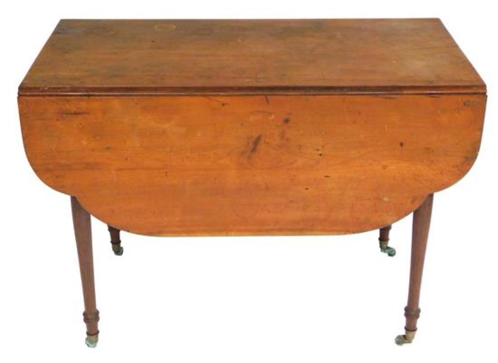 AMERICAN PEMBROKE TABLE, 19TH C.,