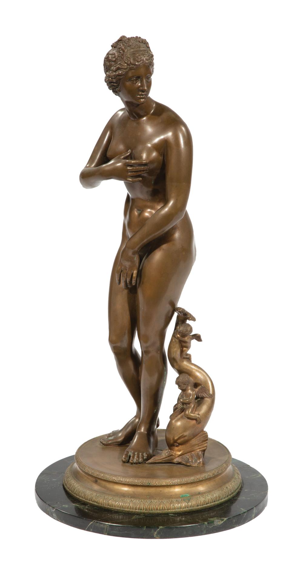 BRONZE FIGURE OF THE VENUS DE MEDICIBronze