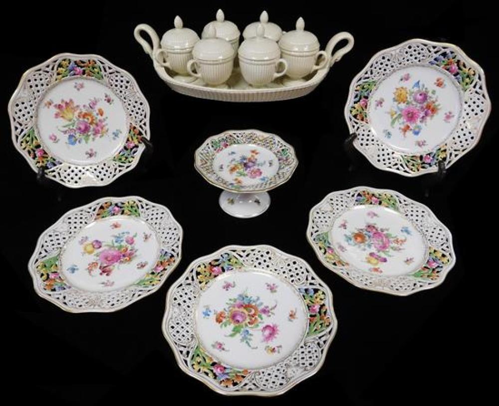 CHINA: THIRTEEN PIECES, INCLUDING: DRESDEN