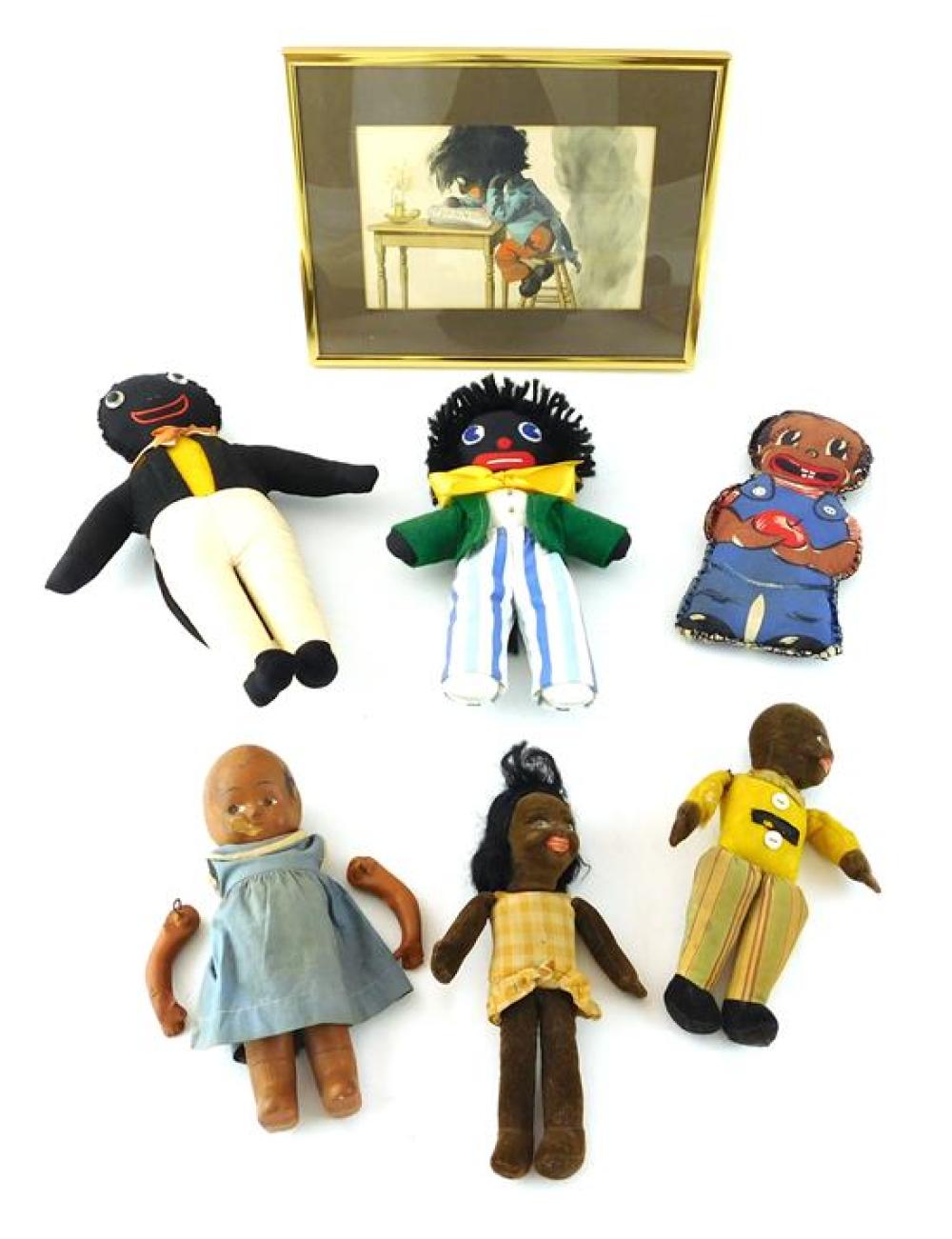 BLACK AMERICANA SIX DOLLS AND 31b91c