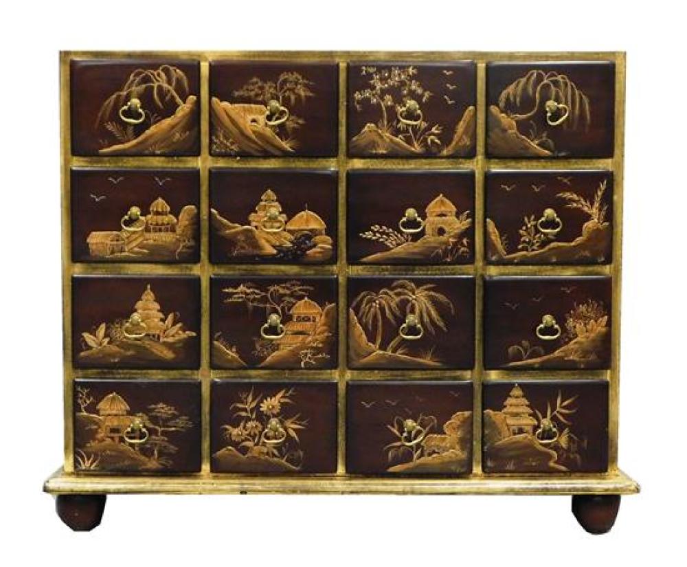 CHINOISERIE DECORATED SMALL APOTHECARY 31b947