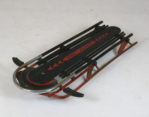 Art Deco "sno plane" sled designed