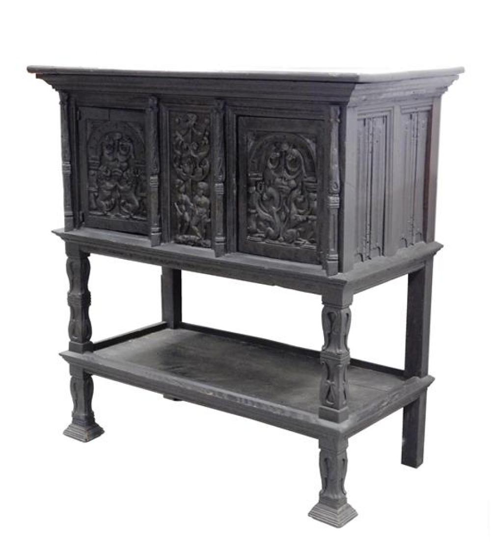CABINET, RENAISSANCE-STYLE WITH SOME