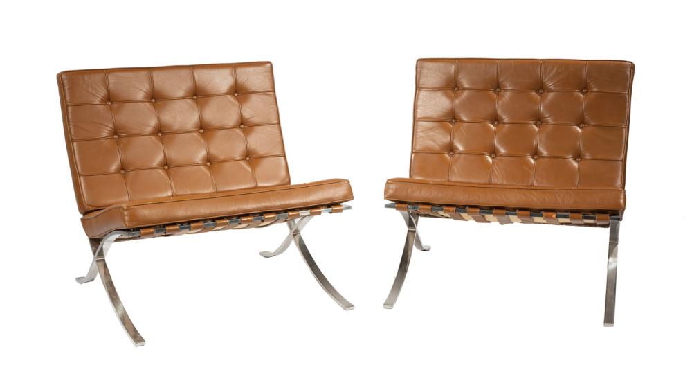 LUDWIG MIES VAN DER ROHE CHAIRSPair