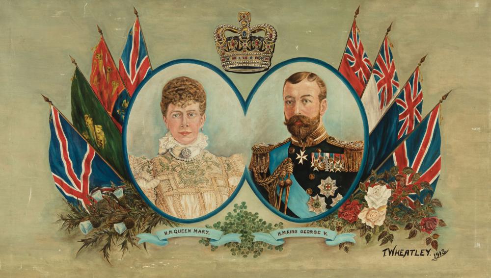 ROYAL PORTRAIT OF QUEEN MARY &