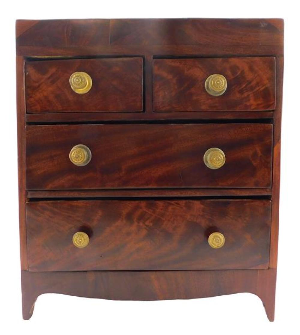 DIMINUTIVE CHEST OF DRAWERS, 19TH
