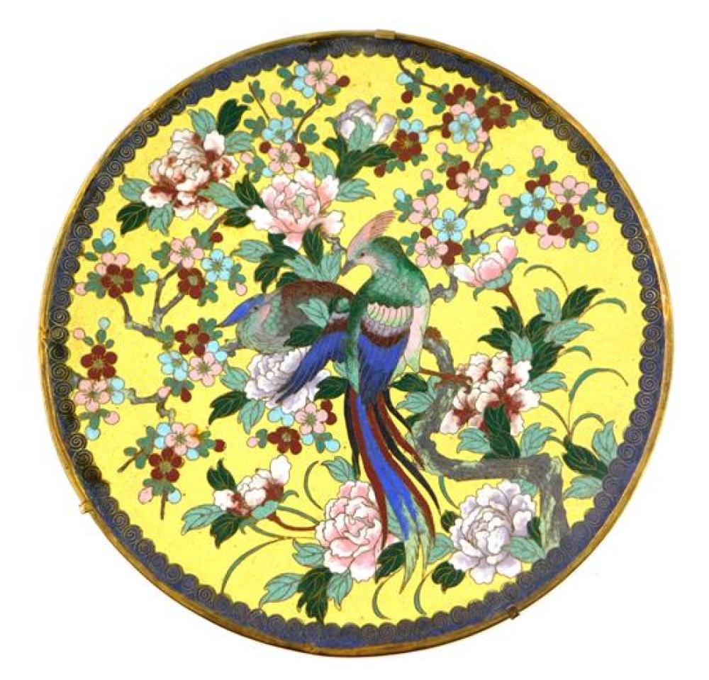 ASIAN: CLOISONNé CHARGER WITH