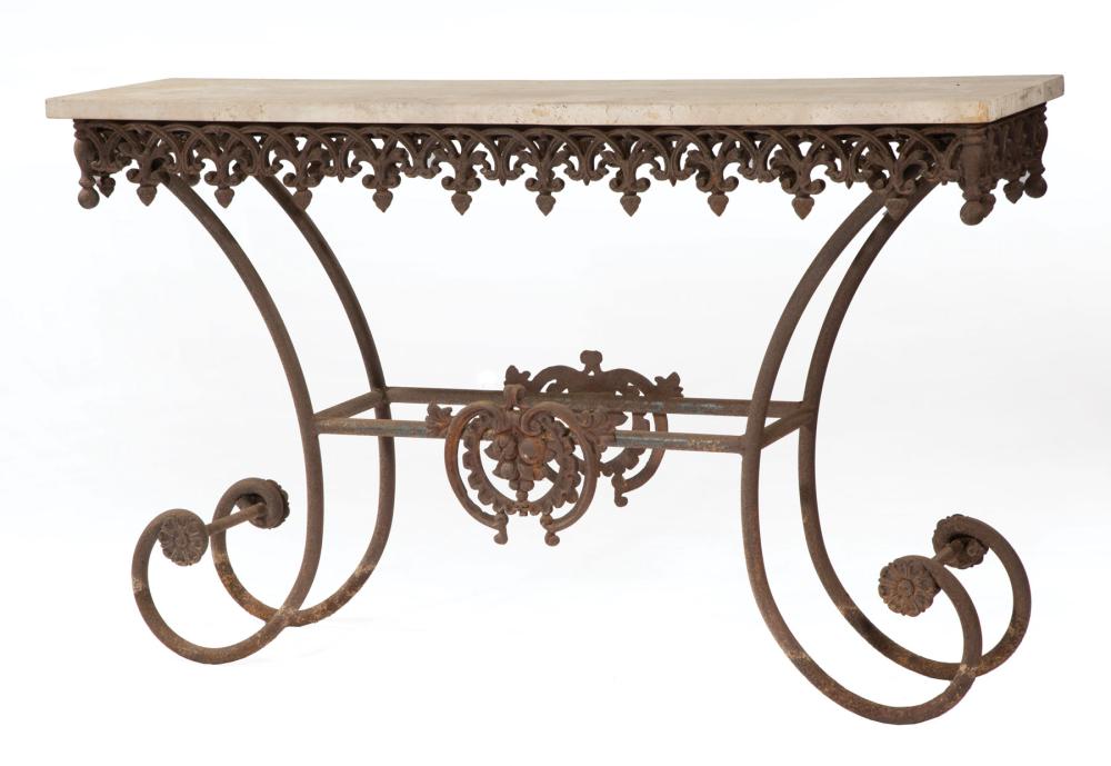 AMERICAN CAST IRON CONSOLE TABLEAmerican 31ba66