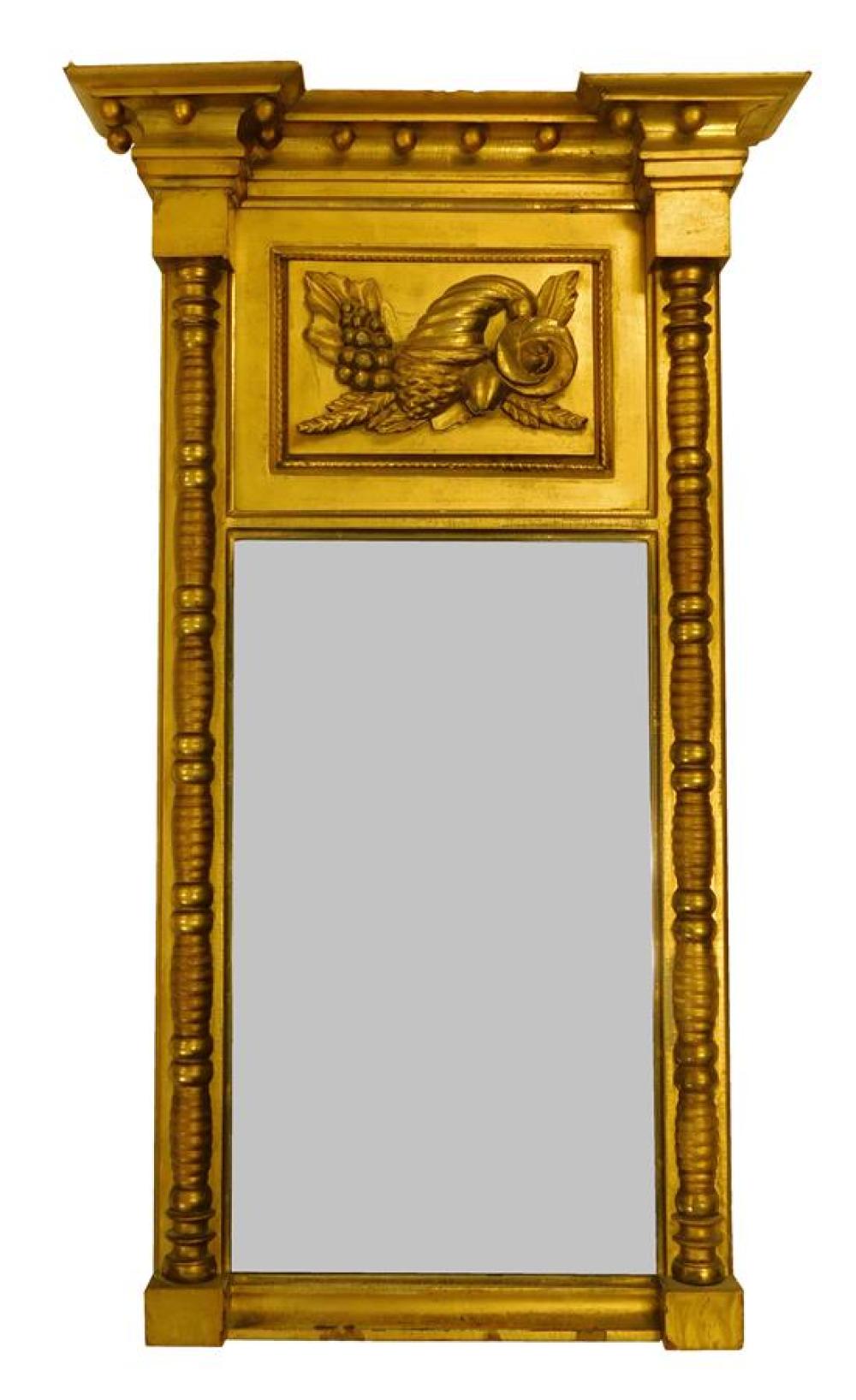 FEDERAL GILDED WALL MIRROR EARLY 31ba84