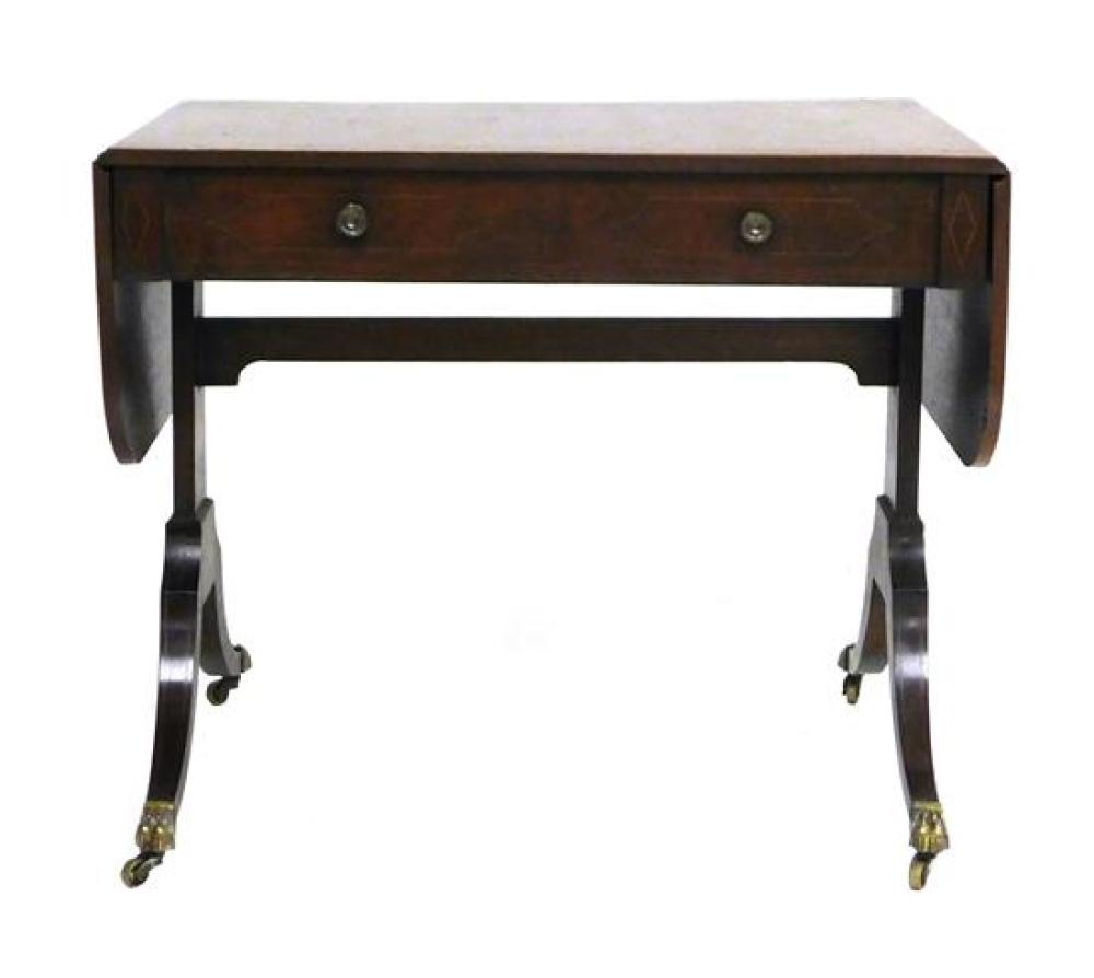 19TH C. SOFA TABLE, ENGLISH, OBLONG