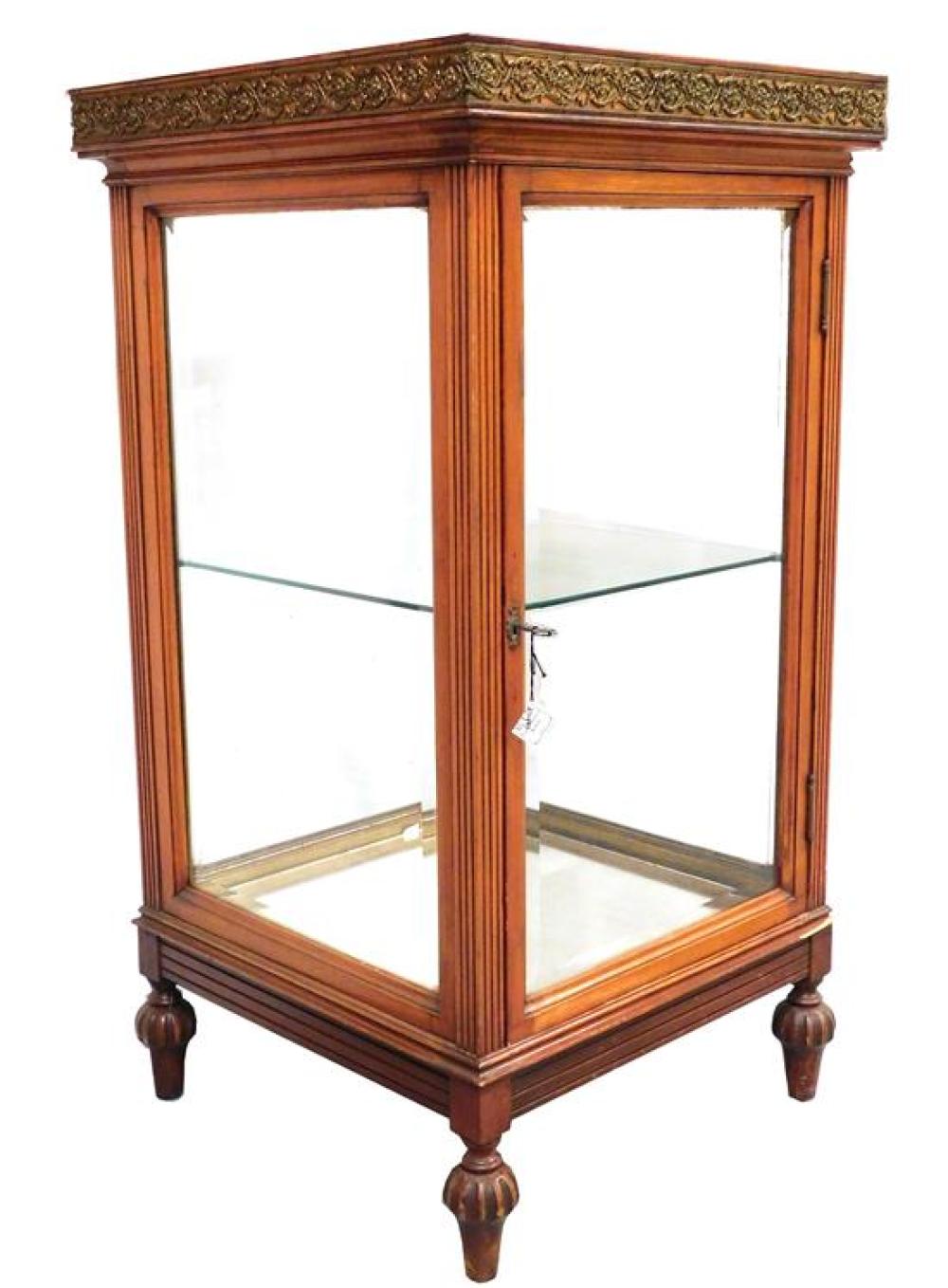 GLASS PANEL DISPLAY CABINET WITH