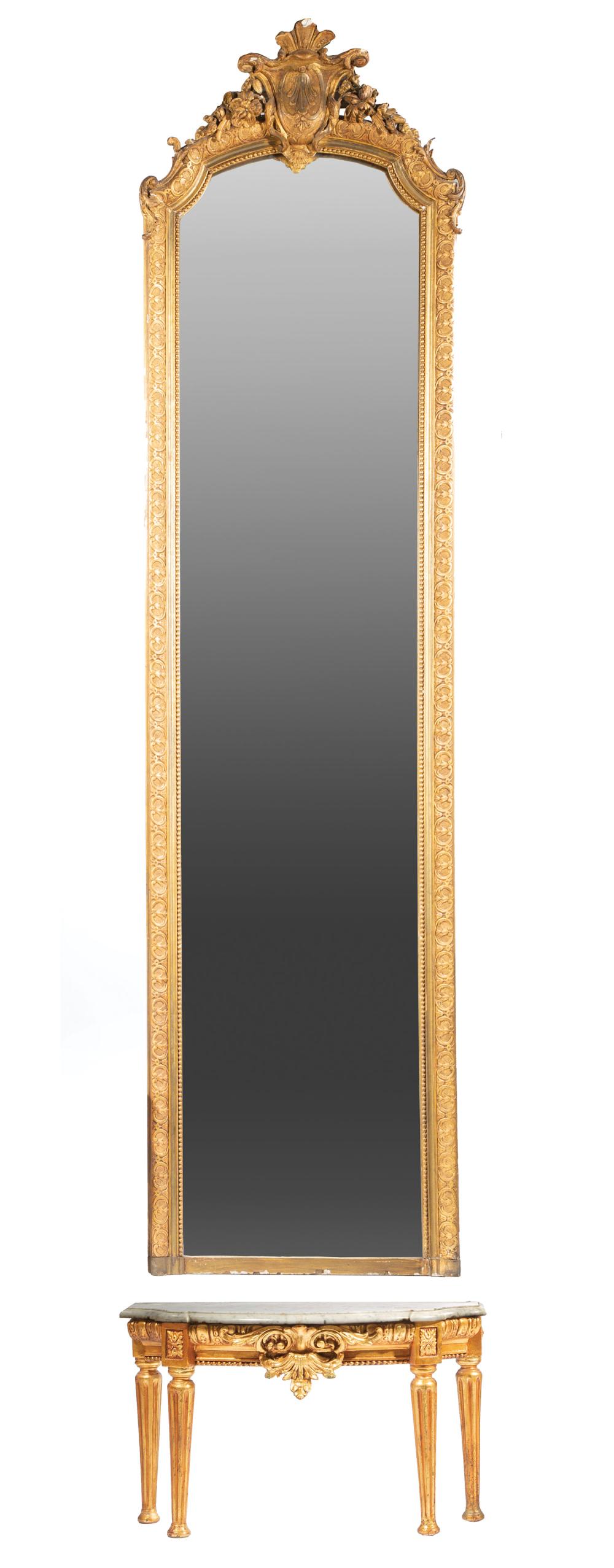 AMERICAN CARVED GILTWOOD PIER MIRRORAmerican 31bafb