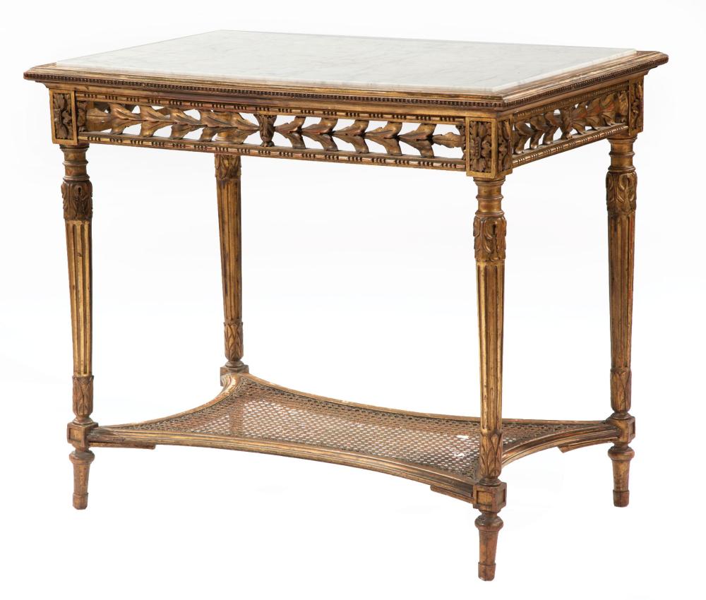 CARVED GILTWOOD CENTER TABLELouis