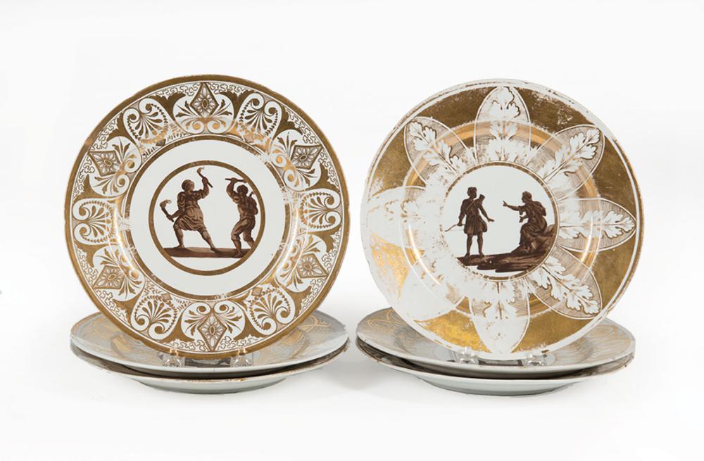 SIX PARIS PORCELAIN PLATESSix Paris