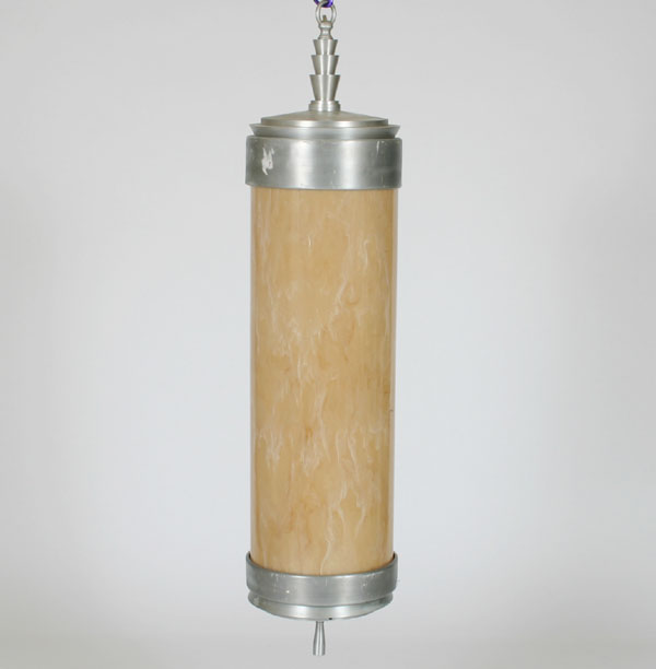 LARGE Art Deco hanging lobby light 4f927