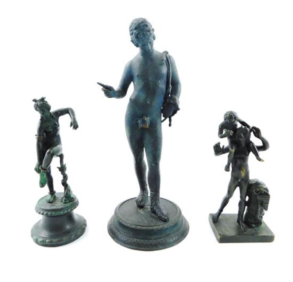 THREE CLASSICALLY INSPIRED FIGURES,