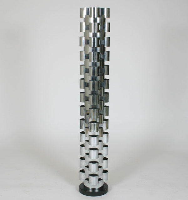 Curtis Jere Modern chrome floor lamp;