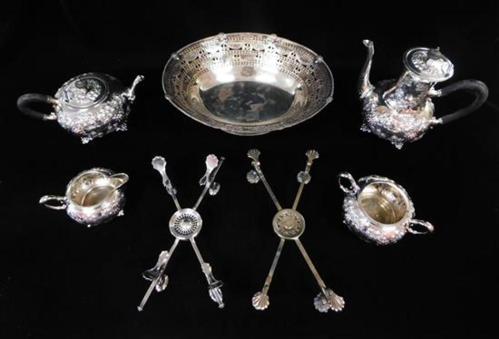 SILVERPLATE: SEVEN PIECES, INCLUDING: