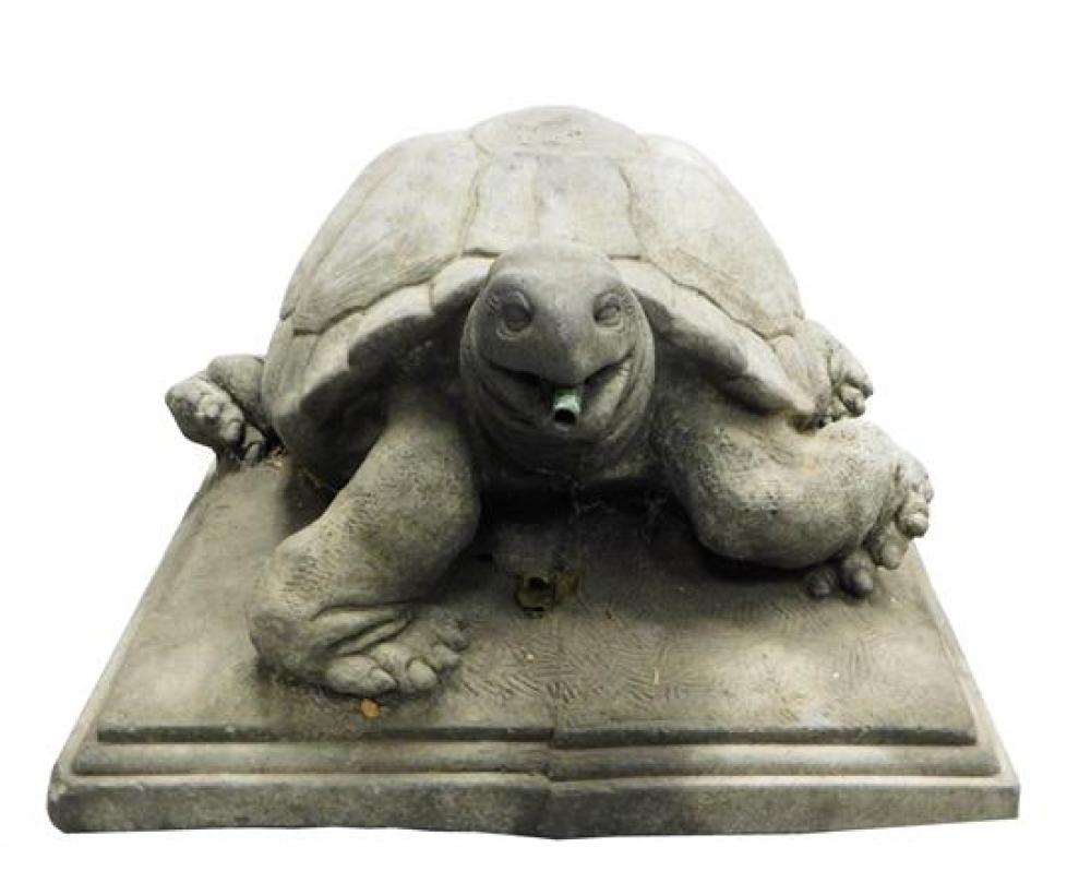 GARDEN: TORTOISE FORM FOUNTAIN,