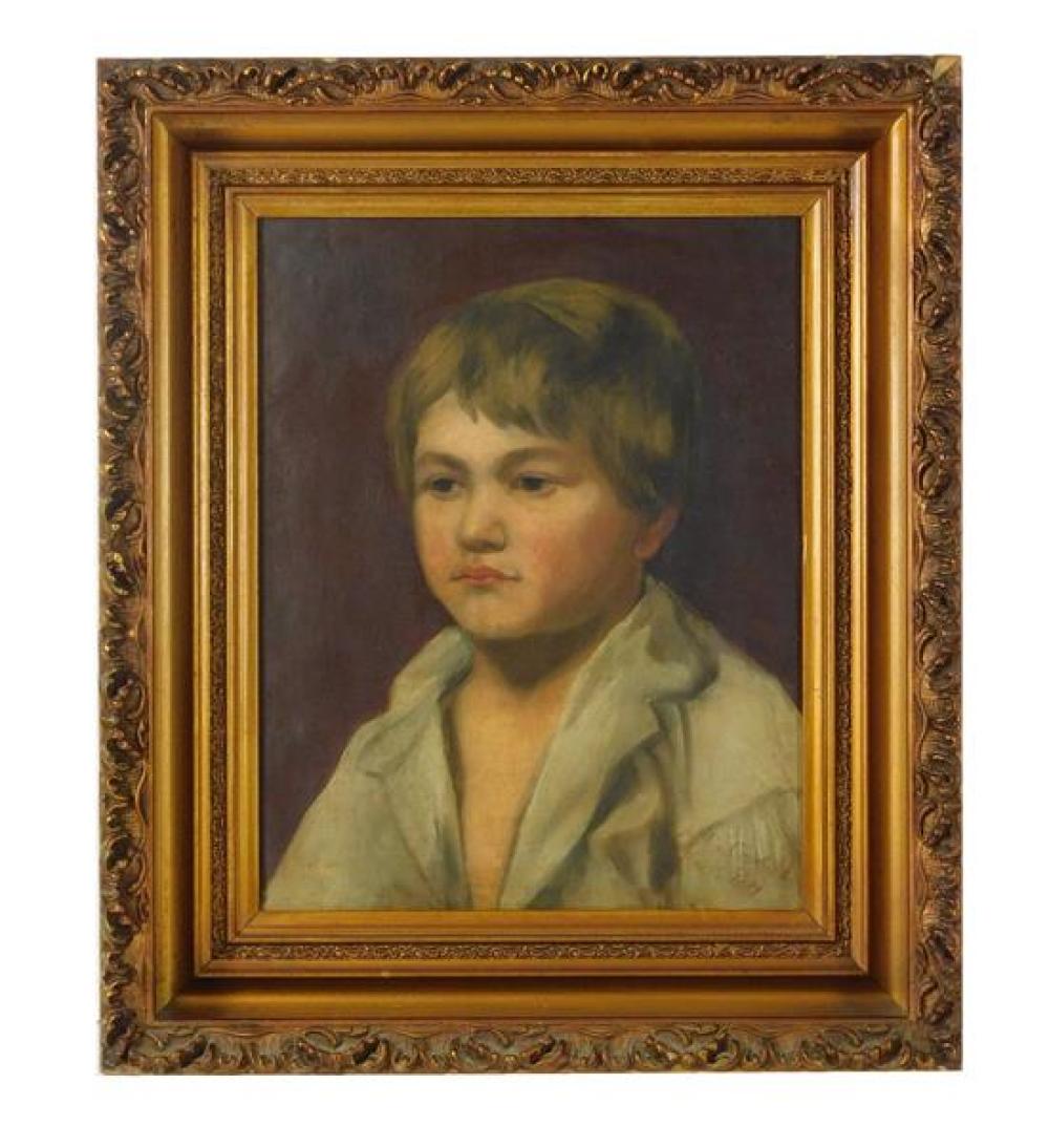 19TH C PORTRAIT OF YOUNG BOY  31bc28