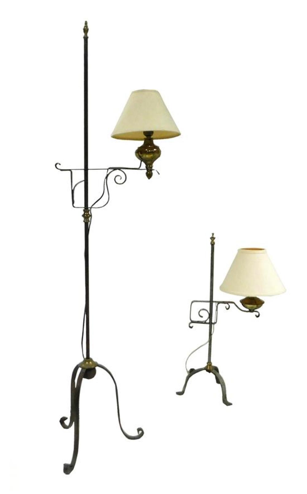 TWO LAMPS WITH ADJUSTABLE METAL 31bc57