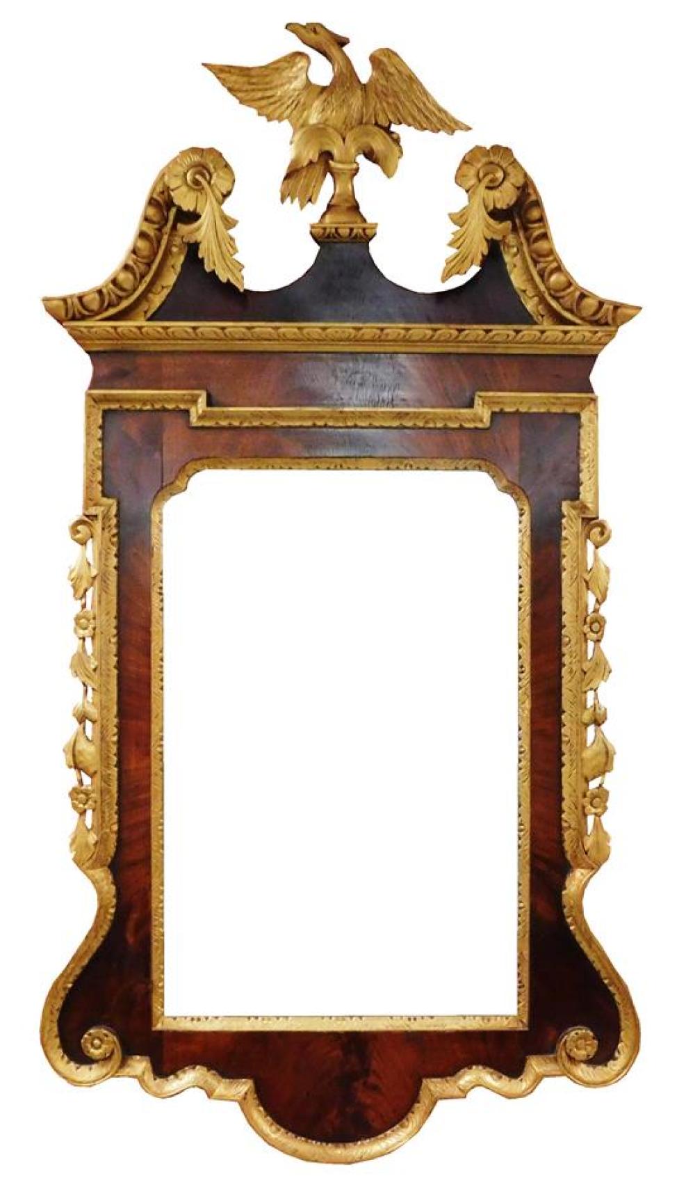 CHIPPENDALE STYLE WALL MIRROR WITH
