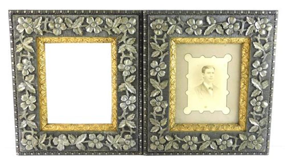PAIR LATE 19TH C WOOD FRAMES WITH 31bc8a